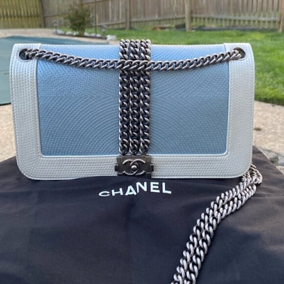CHANEL Handbags - CHANEL Rock Boy Bag RARE Masterpiece by Lagerfeld Butter Soft Collectible